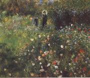 Pierre Renoir Woman with a Parasol in a Garden oil on canvas